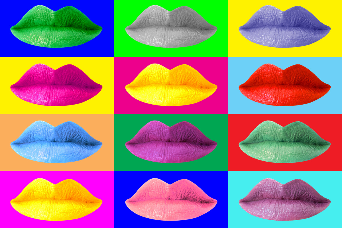 Colorful Pop Art Fashion Lips